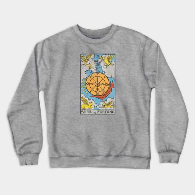 Wheel of Fortune (distressed) Crewneck Sweatshirt by Nate's World of Tees